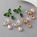 Fashion Jewelry Women Rhinestone Dangle Earrings Crystal Butterfly Chandelier Earrings for Women