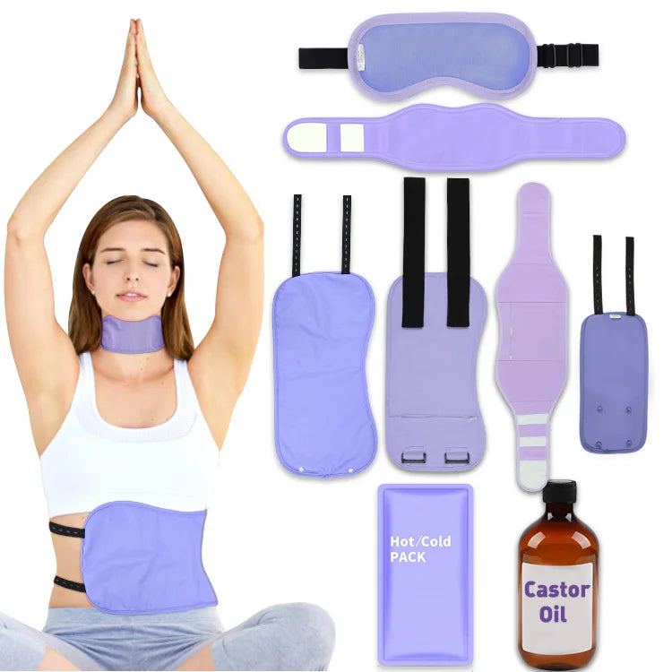 Famicheer BSCI Castor Oil Pack Cotton Compress Castor Oil Wraps
