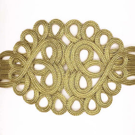 Diy Decorative Handmade Braided Ribbon Patch Coat Cheongsam Crochet Trimming Ornaments Belt Embellishent Sewing Applique Patch
