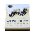 3D Memo Pad Custom Magic Calendar 2025 Hary Potter Castle Cake Panda Flamingo Santorini Sticky Note Paper Notepad Gift Items