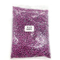 Purple Plastic Rice-Shaped  Pearls Half round White & Gold Loose Beads for DIY Jewelry Making and Decorations