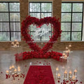 Wholesale Artificial Heart Shaped Flower Arch Artificial Flower Heart Arch with Flowers for Arch Heart for Event Decor