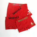 Custom Wholesale Kids Breathable Underwears Children Boxer Briefs Full Red Color Polyamide Kids Underwear