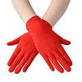 Breathable Short Style Women's Hand protection Milk Silk Color Ding Elastic Gloves