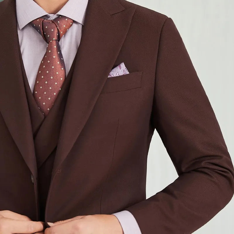 Men's Suit 3 Piece Slim Fit Forest Men's Wedding Suit High Quality Suit for Men Wedding  New Design Female Office Trousers