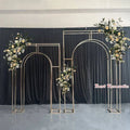 Golden Metal Wedding Arch Backdrop Stand Wedding Props Events Decoration  Flower Background for Wedding & Event Decorations