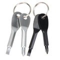 Zhixin Mini Screwdriver Set Key Chain Pocket Screwdriver With Keychain Portable Keys Ring Cross and Slot Type