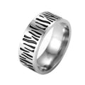 New Design Personality Retro Ring Jewelry Accessories Stainless Steel  Metal Panther GrainFor Men Gifts