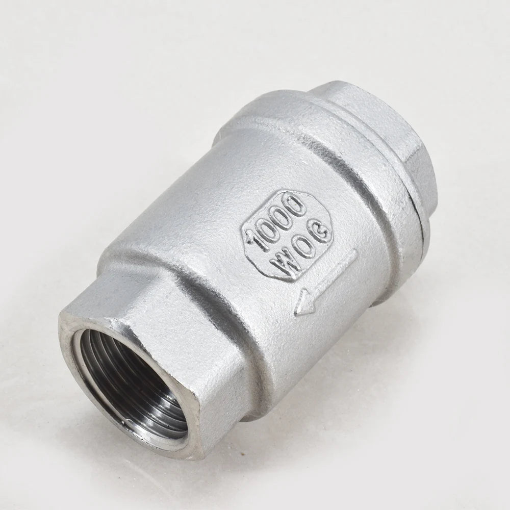 H12W DN15 DN20 DN25 DN32 DN40 DN50 Air Compressor No Return High Pressure One Way Air Vertical Check Valve Stainless Steel Swing