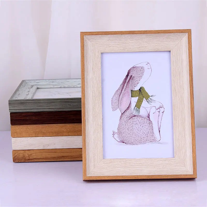 Hot Selling Customized Plastic Photo Frame Rustic Modern 8x10 Square Wall Display PS Frames Paper Wrapped Custom Color