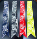 Wholesale Luxury Handle Wraps Scarf Two-Edge Imitate Silk Head Shawl with Narrow Ribbon Traditional Scarves & Shawls Bag Tied