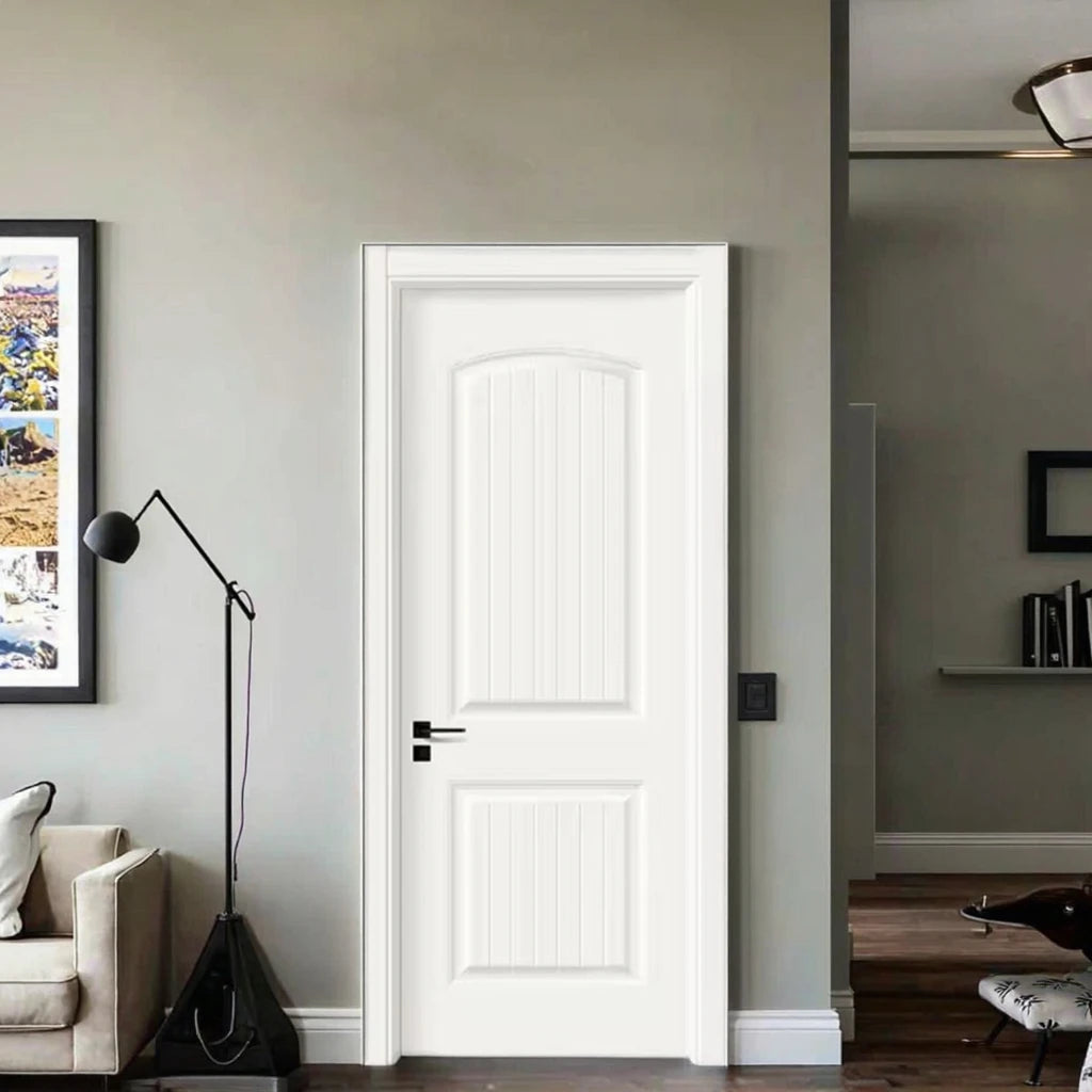 Wish Design Modern Interior Bedroom Wooden Door Suitable for Home Bathroom or Study Room Interior Solid Wood Door