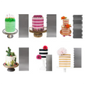 Hot Selling Stainless Steel Cake Cream Scraper Metal Scraper Comb Smoother for Cake Decorating Tools