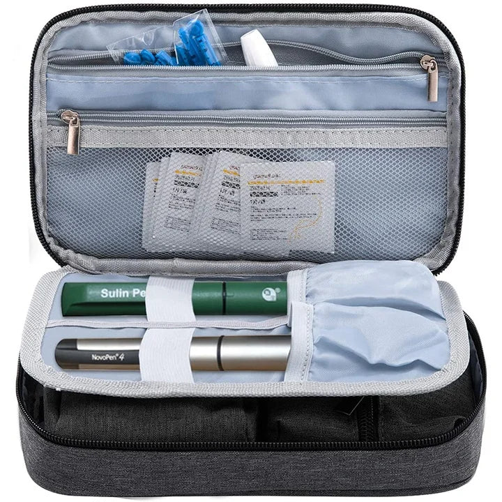 Portable Travel Case Diabetic Cooler Bag Diabetic Pen Wallet Cooler Bag for Medicine Transport