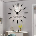 Stick Creative Diy Removable Art Decal Home Decor Living Room UV Printing Acrylic Mirror Sticker 3D Wall Clock