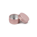 5g 5m 26*15mm Rose Gold Tin Can Screw Top Metal Lid Containers for Lip Balm Crafts Cosmetic Candles Candies