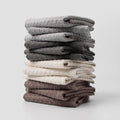 Customized Microfiber Towel in Coffee Grey White Color for Cleaning Use