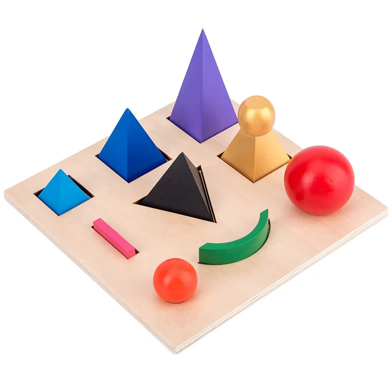 Custom Montessori 3D Teaching Aids Grammar Symbols Board Early Educational Language Learning Block Toys for Kids