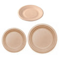 Eco-Friendly Compostable Paper Plates 6/7/9in Disposable Tableware Biodegradable Dessert Plate for Outdoor Party
