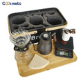 Coffee Maker Accessories Kit Coffee Gift Set with Metal Box for Home Camping Travel