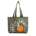 RUTH Women's Eco Organic Medium Canvas Tote Bag with PP Webbing Handles Animal Prints & Custom Logo for Beach & Daily Use