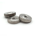DIN467 Stainless Steel 304 316 Zinc Plated Knurled Hand-screwed Nut M3 Metric for Mining Applications