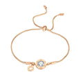 Stainless Steel Fashion Women's Daily Jewelry Adjustable Large Hand Ring Rose Gold Bracelet
