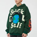 Custom 360gsm Oversized Hoody 100% Cotton 3D  logo Puff Printing Hoodies