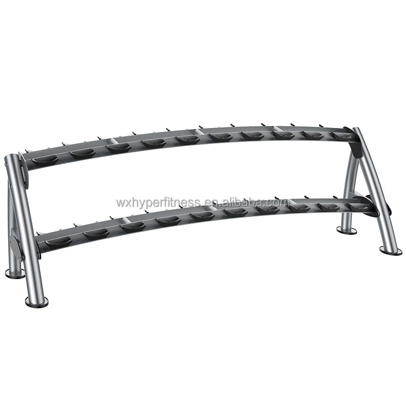Dumbbell Rack Gym Fitness Accessory with Factory Sales Commercial Use 2 Tires Made of Steel