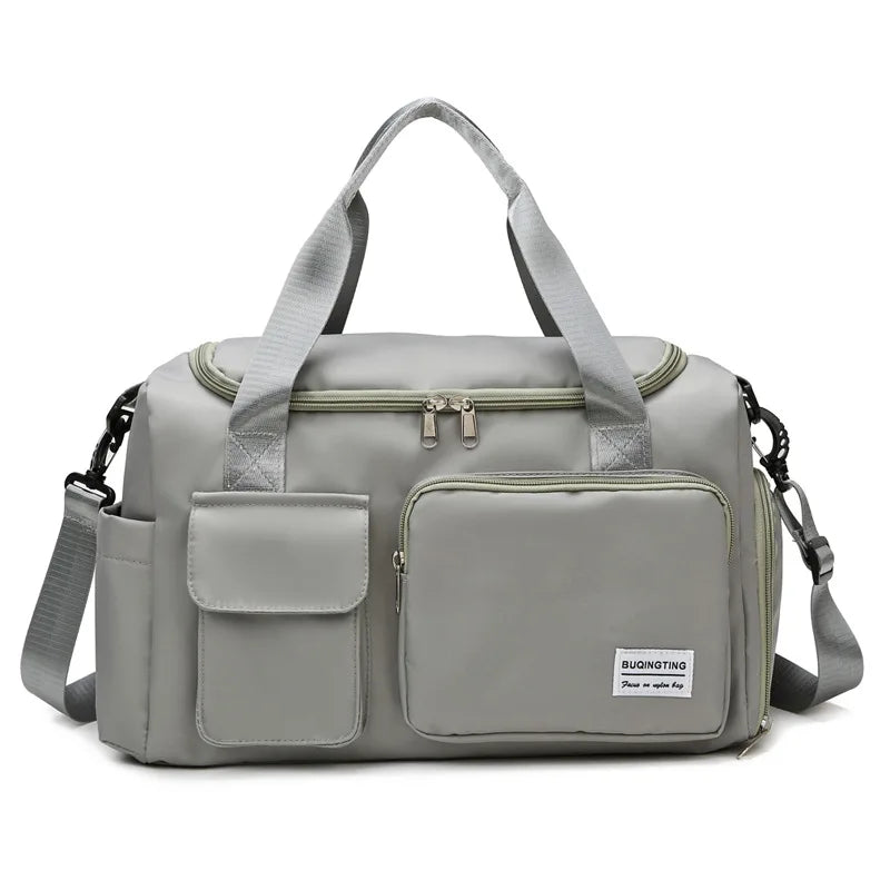 Large Capacity Dry and Wet Separation Oxford Cloth Fashion Fitness Travel Duffle Bags Waterproof Custom Logo Women Gym Bag