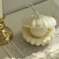 BEISI-SS6 Handmade Modern Soy Wax Scented Candle Pearl Shell Art for Home Decor New Year Mother's Day Holiday Beeswax