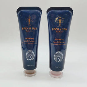 Best Quality 150ml Plastic Facial Cleanser Body Lotion Tube Round Lid Screw Cap Glossy Surface Customized Color for Cosmetic Use