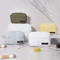 Professional OEM ODM Custom Logo Luxury Waterproof Puffy Quilted Nylon Travel Makeup Cosmetic Bags