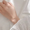Pulsera De Luna Fashion Bracelet Flash Diamond Moon Star Geometric Bracelet Light Luxury Design Bracelet Women
