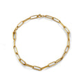 Hotsale Minimalist Gold Plated Rectangle Chain Bracelets 925 Silver Paperclip Linked Chain Bracelets 18K