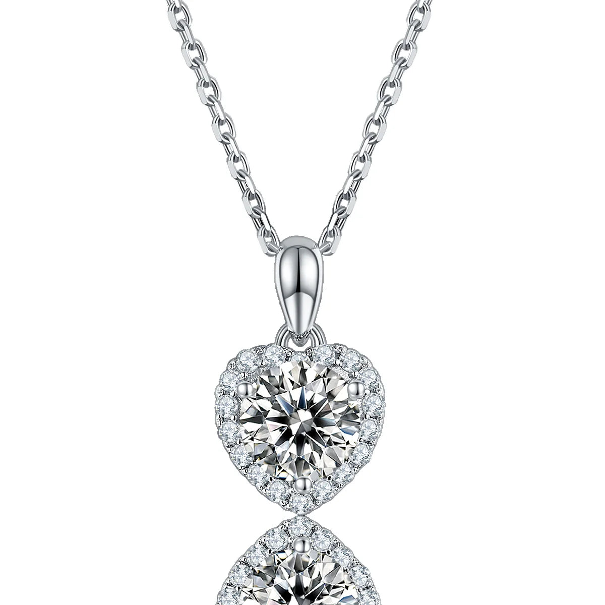 SKA 1ct 6.5mm Moissanite Necklace Earring Sets 925 Sterling Silver Rhodium Plated Bohemian Style CMA Certified Luxury Jewelry