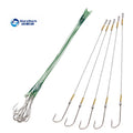 High Carbon Steel Wire Hook with Barb Fishing Tackle Bait Fishing Line Sea Fishing Wire Hook