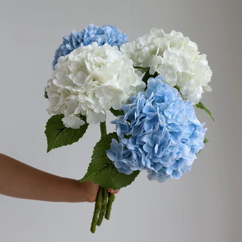 Wholesale Artificial Large Hydrangea Real Touch 3D Printed Moisturizing Flower for Wedding Floral Graduation/Father's Day