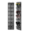 14-Pocket Over the Door Shoe Organizer Foldable Space-Saving Closet and Bathroom Rack Hanging Shoe Storage Bag