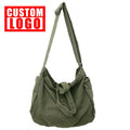 Customized logo Washed Autumn New Large-capacity Handbag Lazy Style Single-shoulder Crossbody Bag