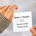Hollow Out Double Round Ring Personalized Internet Celebrity Hollow Round Opening Adjustable Index Finger Ring for Women