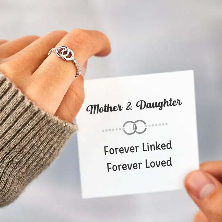 Hollow Out Double Round Ring Personalized Internet Celebrity Hollow Round Opening Adjustable Index Finger Ring for Women