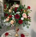 Customized White Rose Babys Breath Flower Ball Wedding Centerpieces Soft Christmas Table Decorations for Party Events