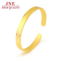 Vietnam Female Copper Plating 24K Thick Frosted Open-Ended Wedding Bracelet Imitation Gold Accessories Jewellery