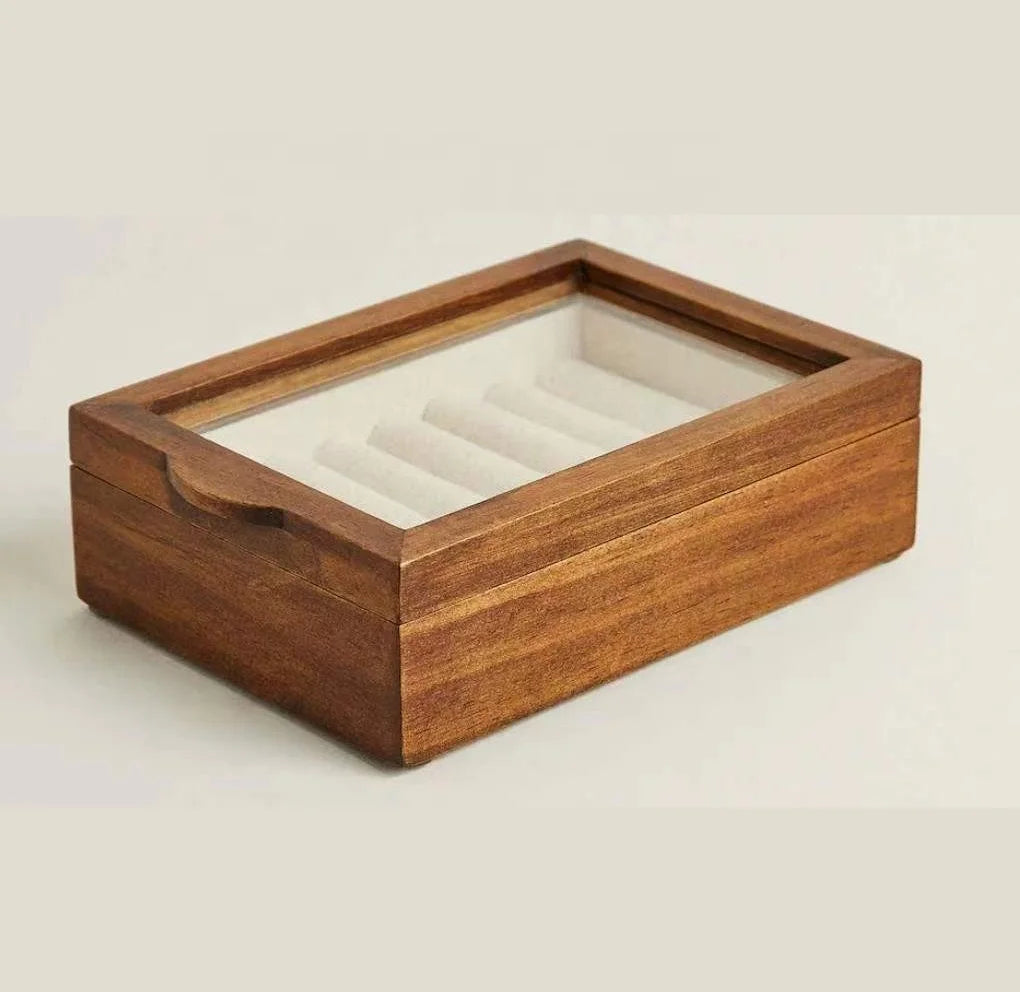 Luxury Wood Jewelry Box Organizers for Ring Bracelet Premium Packaging and Gift Display