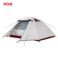 WOQI Wholesale Hot Sale  Waterproof Windproof Ultralight Outdoor Nature Hike 2-3 Person Beach Camping Tent Glamping