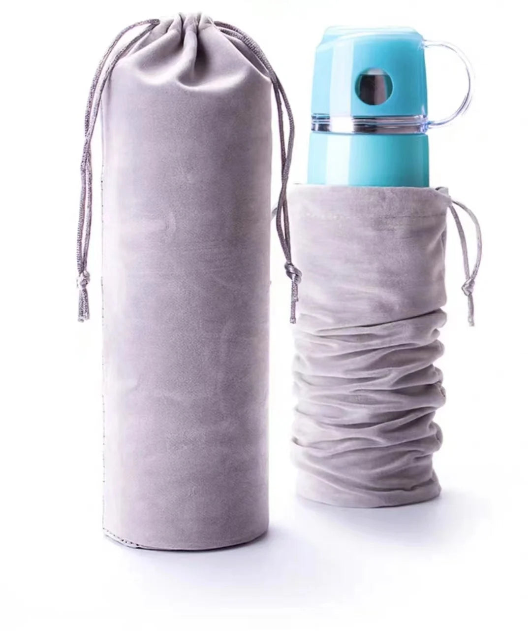 New Design Custom Designed logo Colorful Velvet Gift Sack Drawstring Bottle Pouch Packaging Velvet Bag