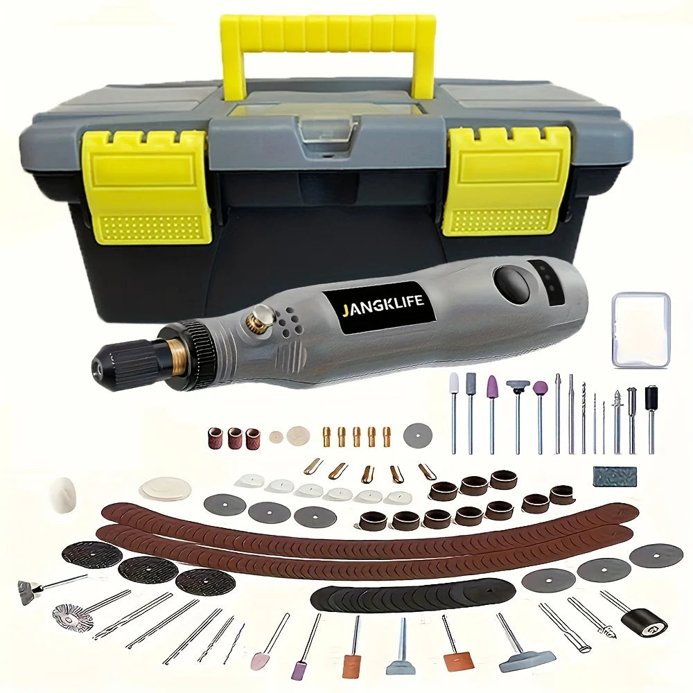 Mini Cordless Rotary Tool With Li-ion Battery Multi-Purpose Power Rotary Tool With Accessories for Grinding Cutting