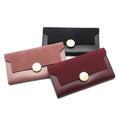 New Simple Ladies Long Frosted Leather PU Leather Large-Capacity Multi-Card Slot Snap Wallet Purse