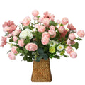 Artificial Ranunculus Flower Silk Mini Bulk Wedding Filler Flowers for Centerpieces Arrangements Bridal Shower Valentine Decor